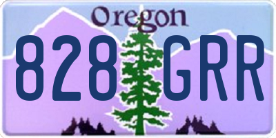 OR license plate 828GRR