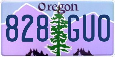 OR license plate 828GUO