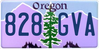 OR license plate 828GVA