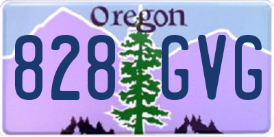 OR license plate 828GVG