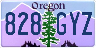 OR license plate 828GYZ
