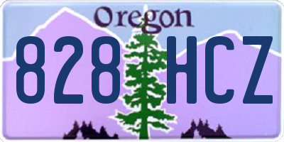 OR license plate 828HCZ