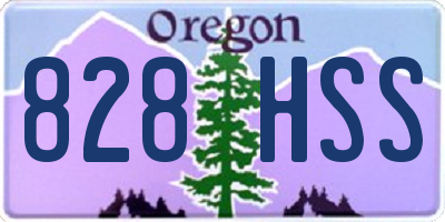 OR license plate 828HSS