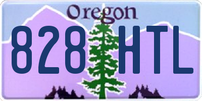 OR license plate 828HTL