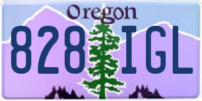 OR license plate 828IGL