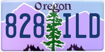 OR license plate 828ILD