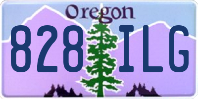 OR license plate 828ILG