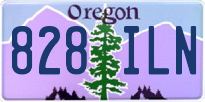 OR license plate 828ILN