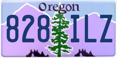 OR license plate 828ILZ