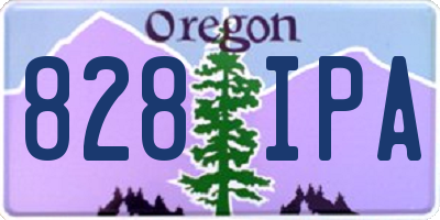 OR license plate 828IPA