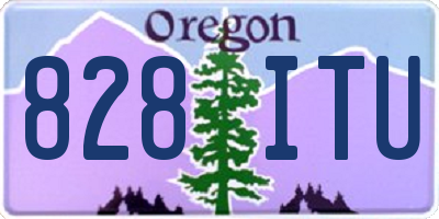 OR license plate 828ITU