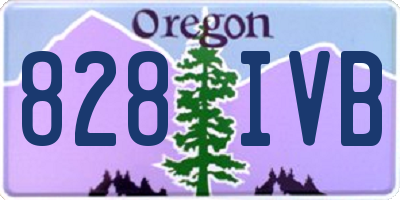 OR license plate 828IVB