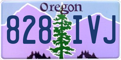 OR license plate 828IVJ