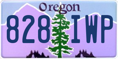 OR license plate 828IWP