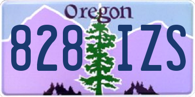 OR license plate 828IZS