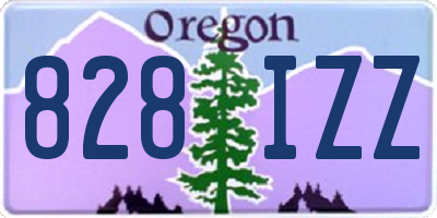 OR license plate 828IZZ