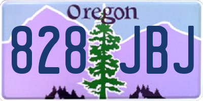 OR license plate 828JBJ