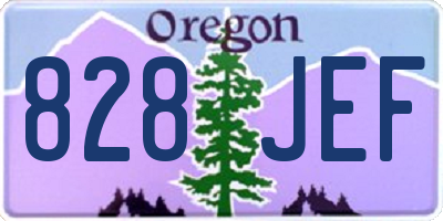 OR license plate 828JEF