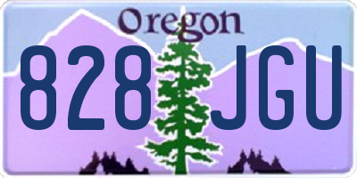 OR license plate 828JGU