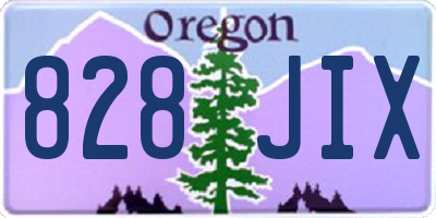 OR license plate 828JIX