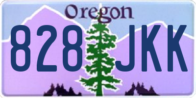 OR license plate 828JKK