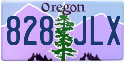 OR license plate 828JLX