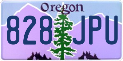 OR license plate 828JPU