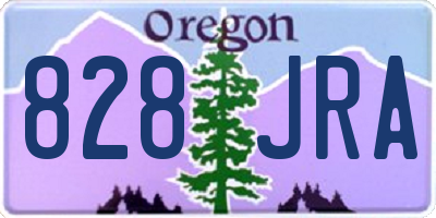 OR license plate 828JRA