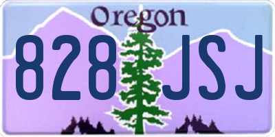 OR license plate 828JSJ