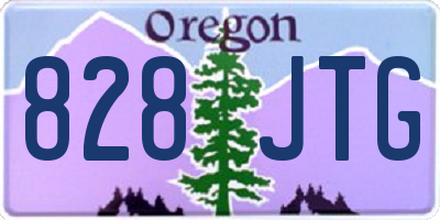 OR license plate 828JTG
