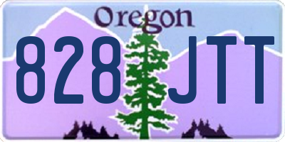 OR license plate 828JTT