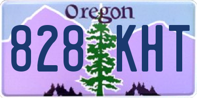 OR license plate 828KHT
