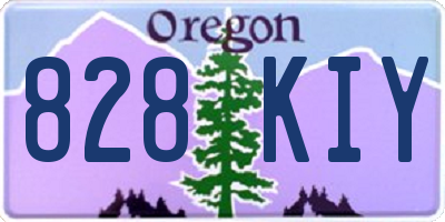 OR license plate 828KIY