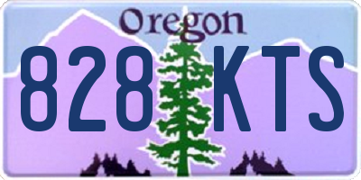 OR license plate 828KTS