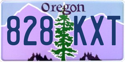 OR license plate 828KXT