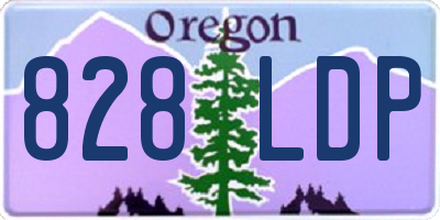 OR license plate 828LDP