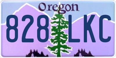 OR license plate 828LKC