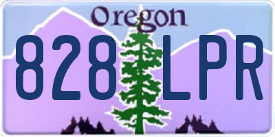 OR license plate 828LPR