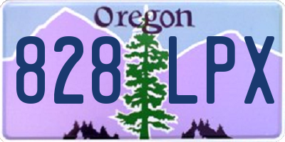 OR license plate 828LPX