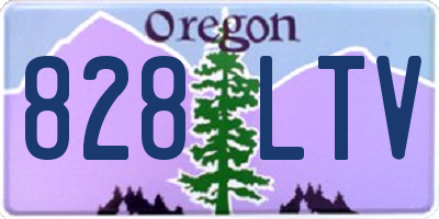 OR license plate 828LTV