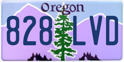 OR license plate 828LVD