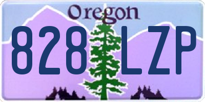 OR license plate 828LZP