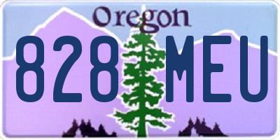 OR license plate 828MEU