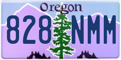 OR license plate 828NMM