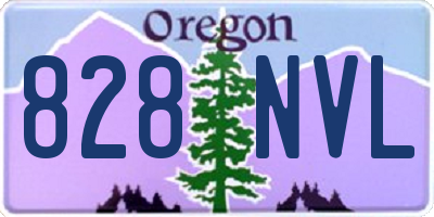 OR license plate 828NVL