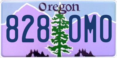 OR license plate 828OMO