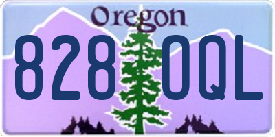 OR license plate 828OQL