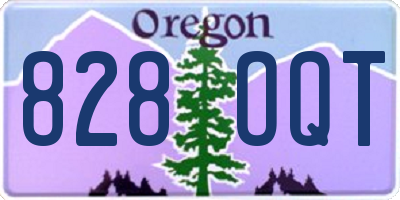 OR license plate 828OQT