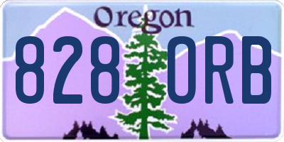 OR license plate 828ORB