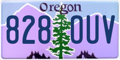 OR license plate 828OUV